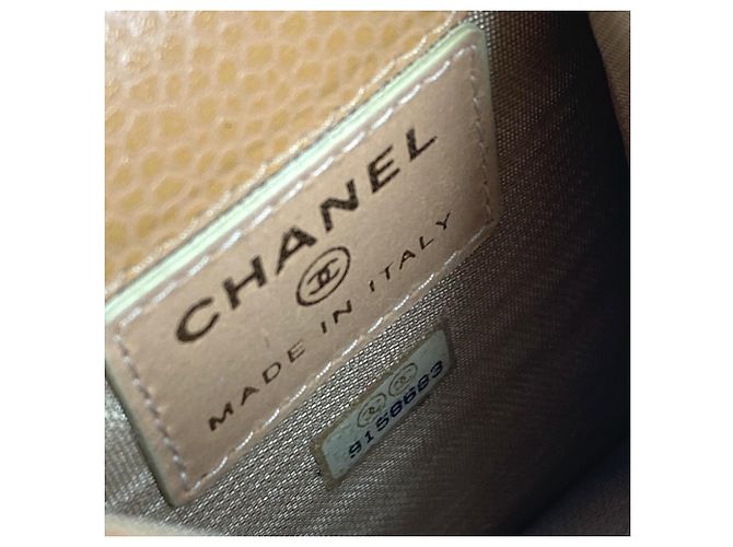Chanel Beige Grained Calfskin Cigarette Case - view 10