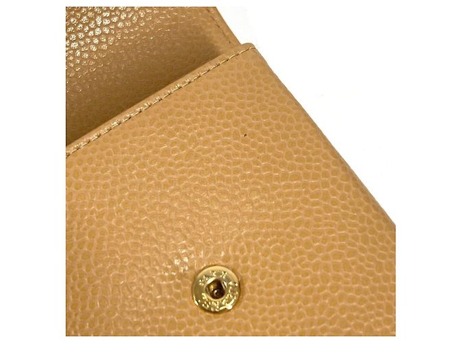 Chanel Beige Grained Calfskin Cigarette Case - view 12