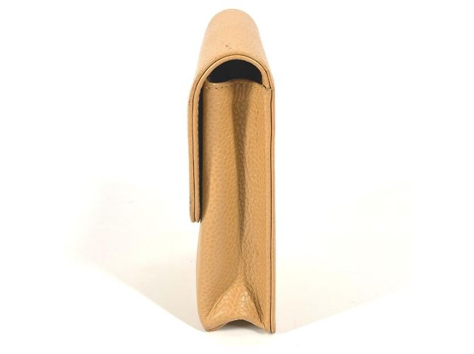 Chanel Beige Grained Calfskin Cigarette Case - view 3