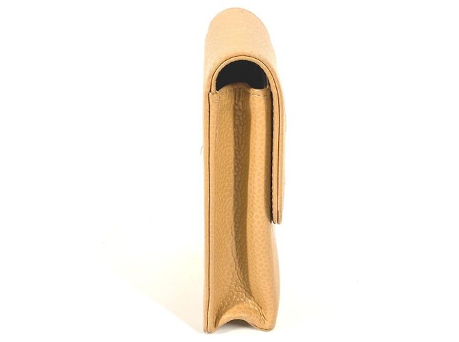 Chanel Beige Grained Calfskin Cigarette Case - view 4