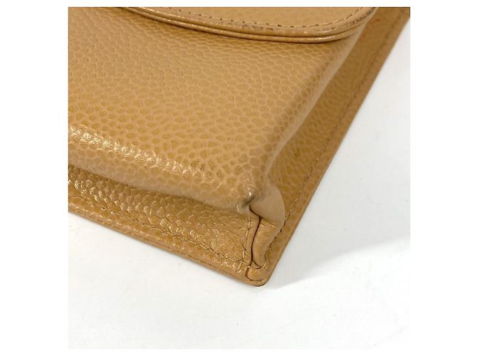 Chanel Beige Grained Calfskin Cigarette Case - view 5