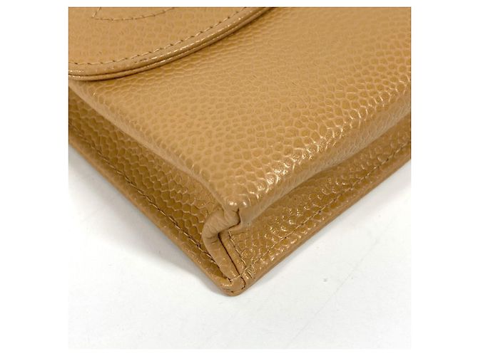 Chanel Beige Grained Calfskin Cigarette Case - view 6