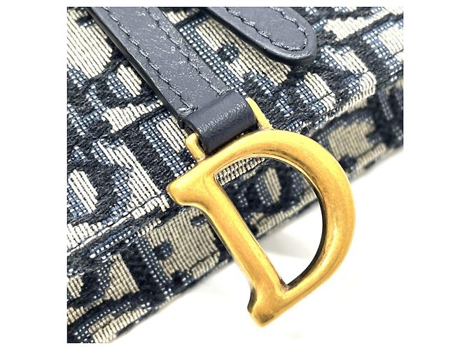 Pochette cintura Christian Dior Oblique Trotter Blu navy - vista 5