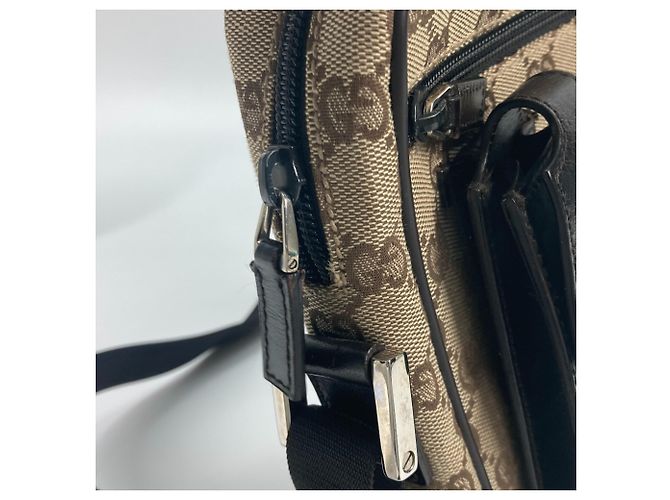 Gucci 018-1619 GG Clutch Braun Beige - Ansicht 10