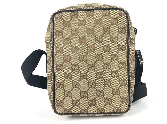 Gucci 018-1619 GG Clutch Braun Beige - Ansicht 2