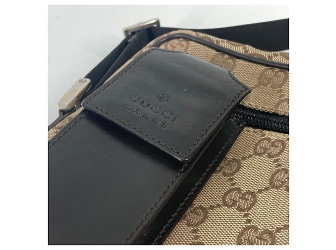 Gucci 018-1619 GG Clutch Braun Beige - Ansicht 5