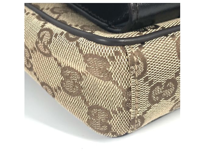 Gucci 018-1619 GG Clutch Braun Beige - Ansicht 8