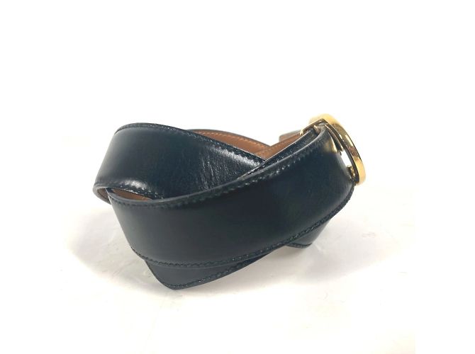 Gucci Vintage GG Logo Schnallenaccessoire Gürtel Schwarz - Ansicht 3