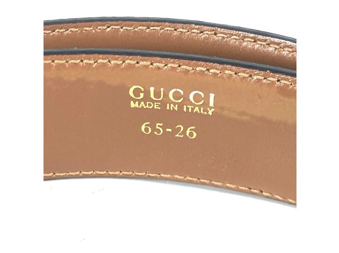 Gucci Vintage GG Logo Schnallenaccessoire Gürtel Schwarz - Ansicht 7