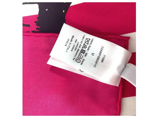 Schmetterling Schal Christian Dior Pink Blau - Ansicht 12