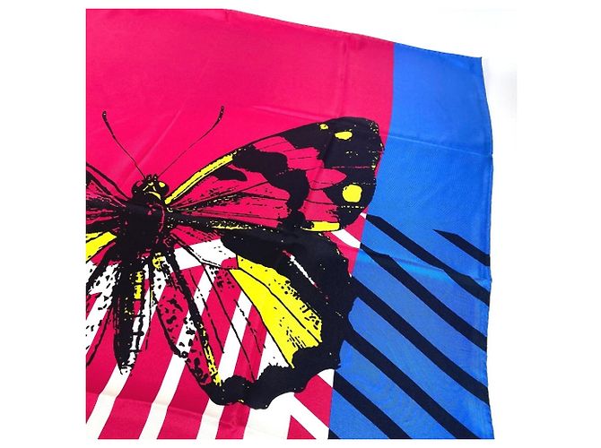 Schmetterling Schal Christian Dior Pink Blau - Ansicht 3