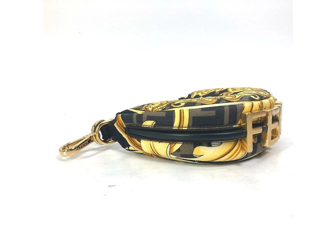 Borsa Clutch Fendi Nano Fendigraphy Fendace - vista 3