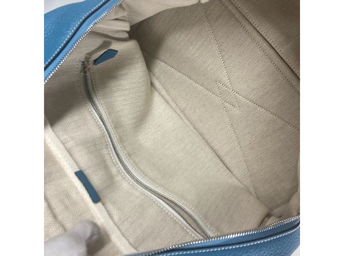 Hermès Sac à main épaule Hermes Victoria 35 Bleu - vue 15