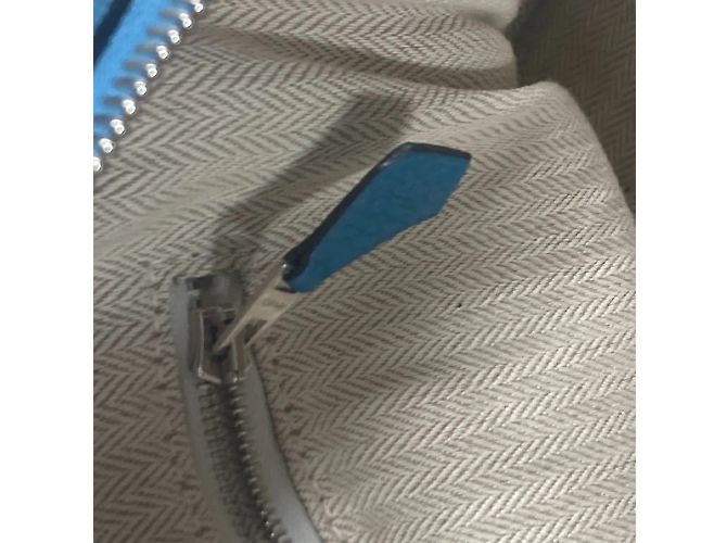 Hermès Sac à main épaule Hermes Victoria 35 Bleu - vue 17