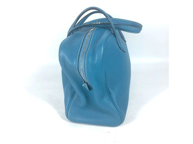 Hermès Sac à main épaule Hermes Victoria 35 Bleu - vue 3