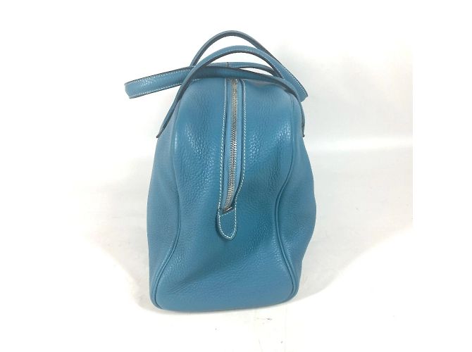 Hermès Sac à main épaule Hermes Victoria 35 Bleu - vue 4
