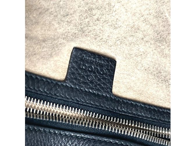 Borsa in pelle nera Gucci Nero - vista 12