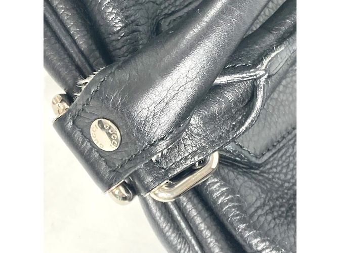 Borsa in pelle nera Gucci Nero - vista 17