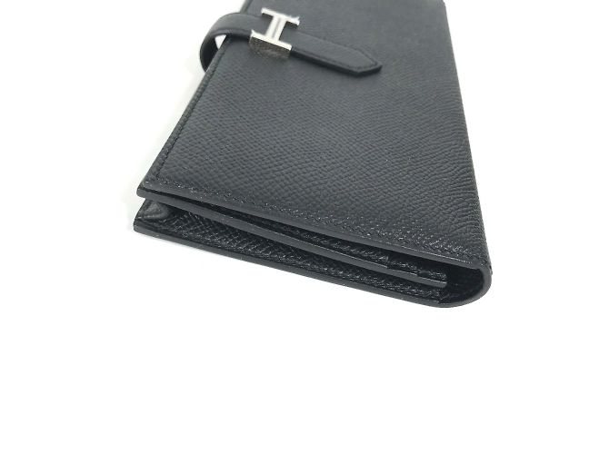 Hermès Cartera larga de cuero Epsom Hermes Negro - vista 3