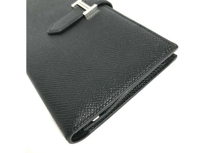 Hermès Cartera larga de cuero Epsom Hermes Negro - vista 5