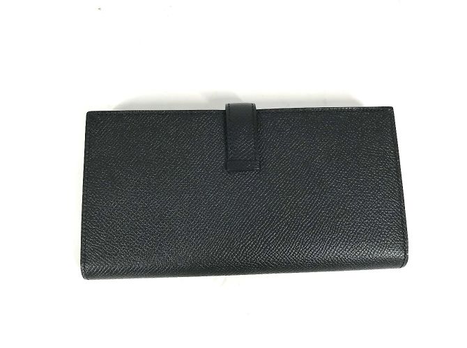 Hermès Cartera larga de cuero Epsom Hermes Negro - vista 6