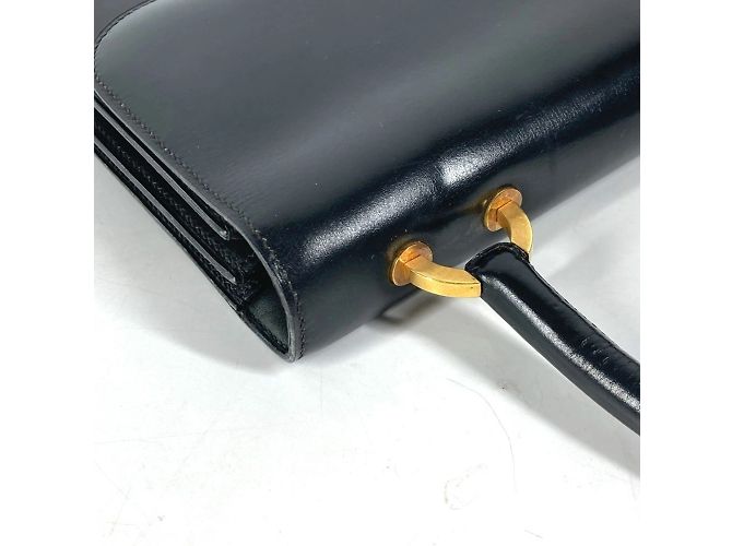 Hermès Hermes Vintage Ring Handtasche Schwarz - Ansicht 10