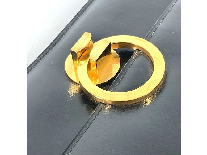 Hermès Hermes Vintage Ring Handtasche Schwarz - Ansicht 12