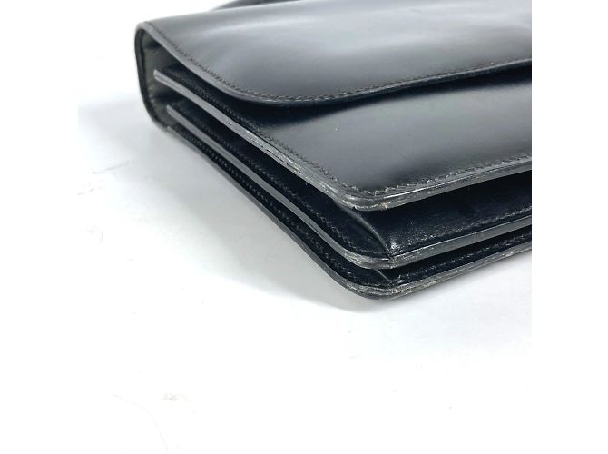 Hermès Hermes Vintage Ring Handtasche Schwarz - Ansicht 7