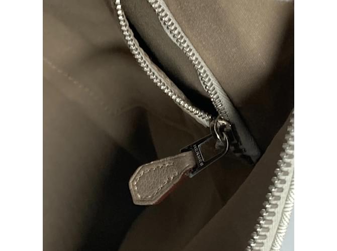 Hermès Borsa da Golf 40 Hermes Bianco Beige Taupe - vista 12