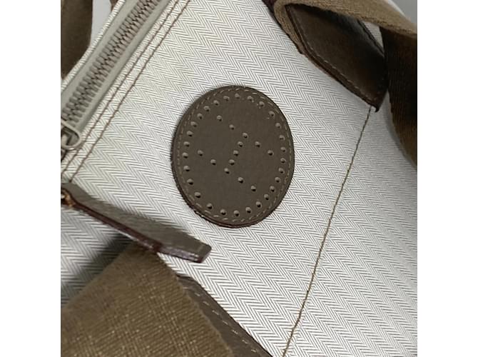 Hermès Borsa da Golf 40 Hermes Bianco Beige Taupe - vista 15