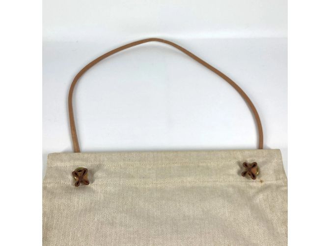Hermès Aline GM Schultertasche Weiß - Ansicht 6