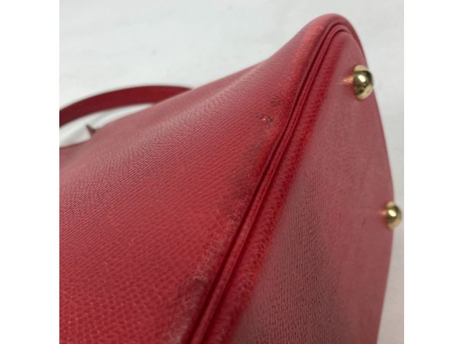 Hermès Borsa in pelle rossa Courchevel Hermes Bolide 31 Rosso - vista 10
