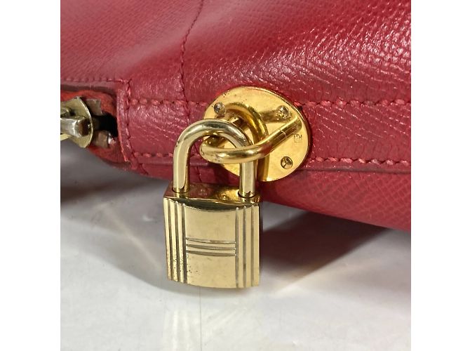 Hermès Borsa in pelle rossa Courchevel Hermes Bolide 31 Rosso - vista 8