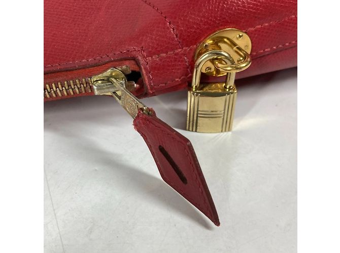 Hermès Borsa in pelle rossa Courchevel Hermes Bolide 31 Rosso - vista 9