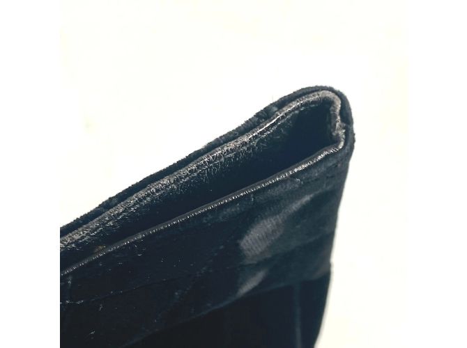 Chanel Matelassé gesteppte Velours-Tasche Schwarz - Ansicht 8