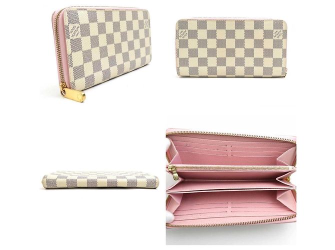 Cartera larga Damier Azur Louis Vuitton Rosa Azul - vista 2
