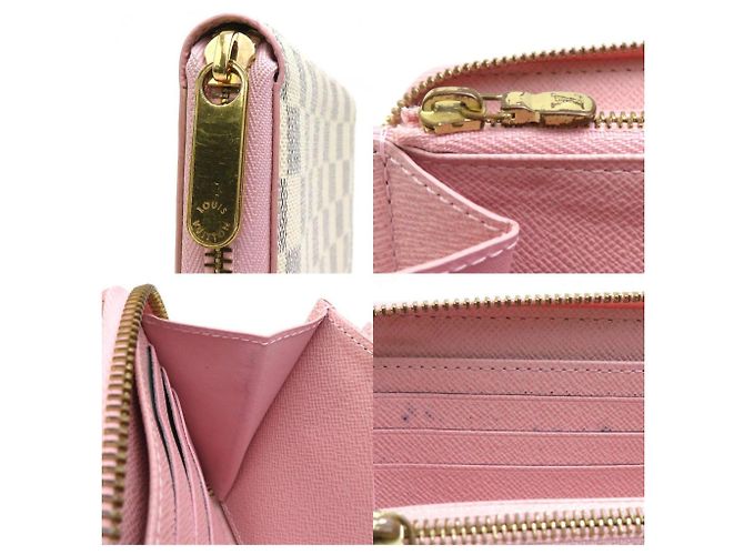 Cartera larga Damier Azur Louis Vuitton Rosa Azul - vista 4