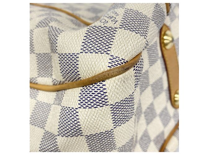 Borsa Tote Louis Vuitton Damier Azur Galliera PM Bianco - vista 10