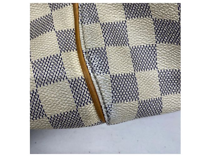 Borsa Tote Louis Vuitton Damier Azur Galliera PM Bianco - vista 12