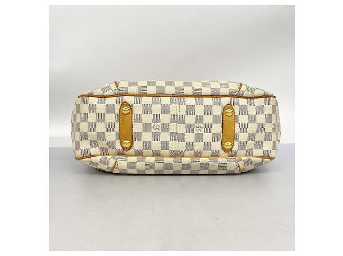Borsa Tote Louis Vuitton Damier Azur Galliera PM Bianco - vista 3