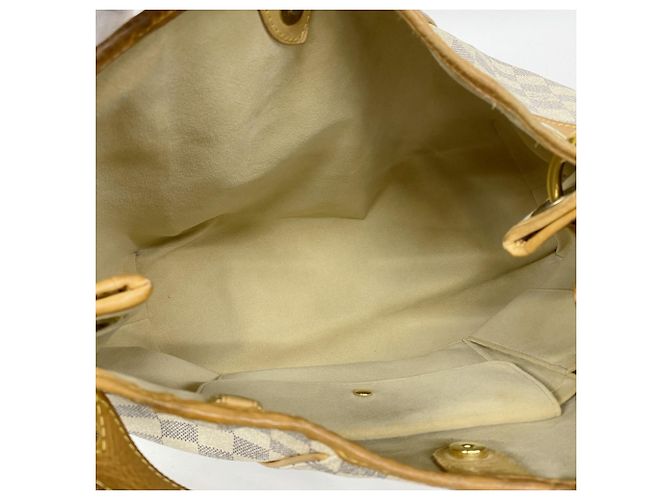 Borsa Tote Louis Vuitton Damier Azur Galliera PM Bianco - vista 4
