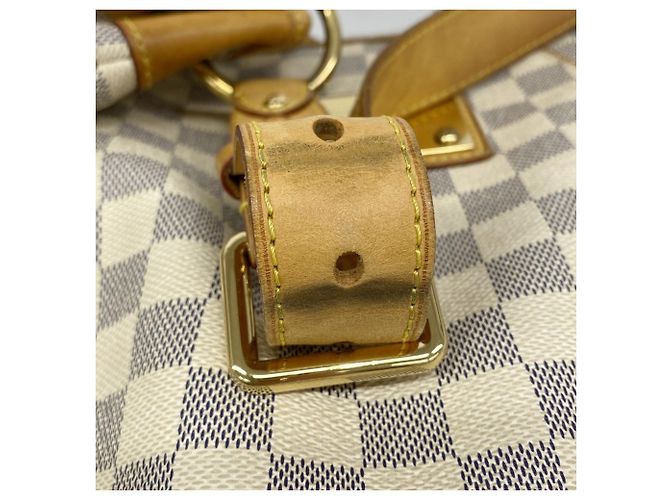 Borsa Tote Louis Vuitton Damier Azur Galliera PM Bianco - vista 8