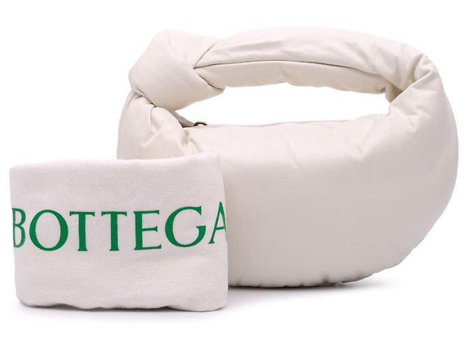 Bottega Veneta Mini Jodie Puffy Nappa Bianco - vista 10
