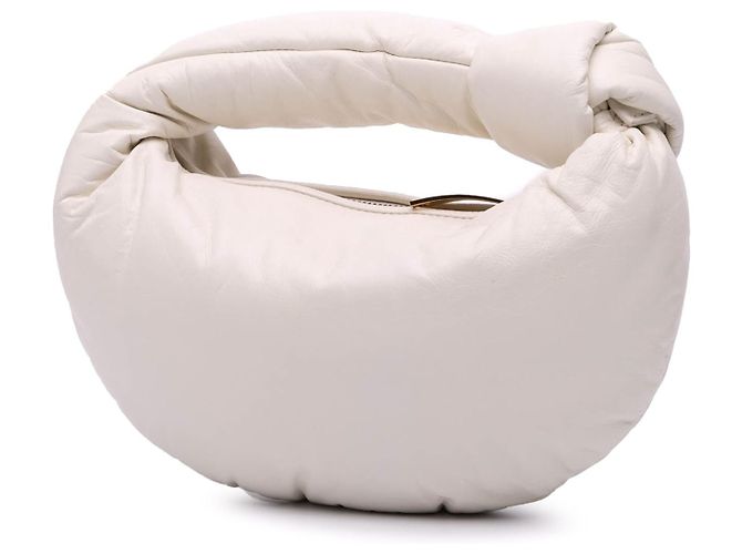 Bottega Veneta Mini Jodie Puffy Nappa Bianco - vista 2