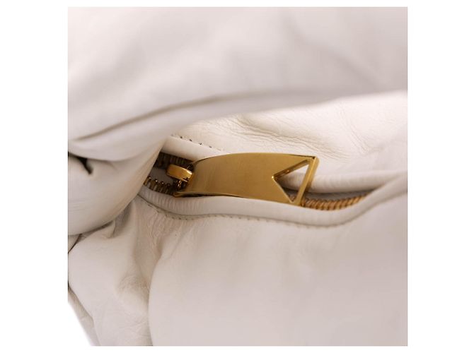 Bottega Veneta Mini Jodie Puffy Nappa Bianco - vista 7