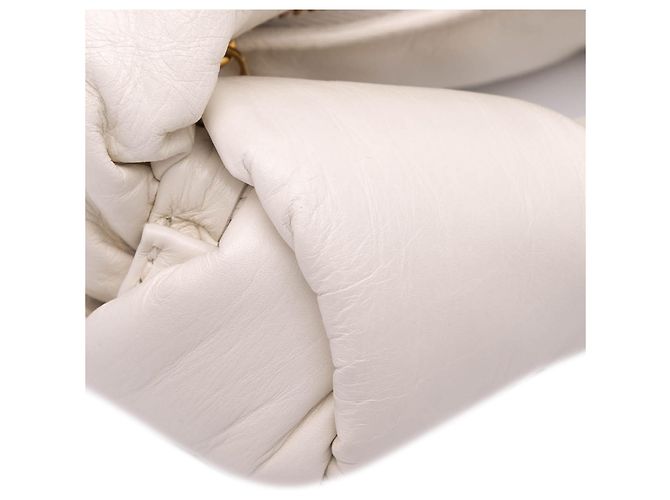 Bottega Veneta Mini Jodie Puffy Nappa Bianco - vista 8