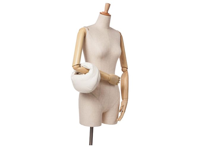 Bottega Veneta Mini Jodie Puffy Nappa Bianco - vista 9