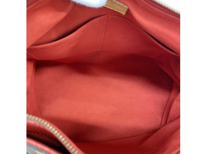 Borsa Tote Pallas MM Monogramma Louis Vuitton Marrone Fuschia - vista 4