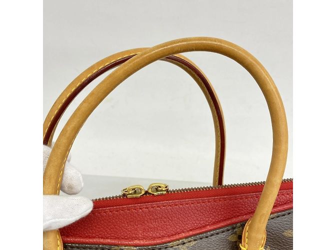 Borsa Tote Pallas MM Monogramma Louis Vuitton Marrone Fuschia - vista 6