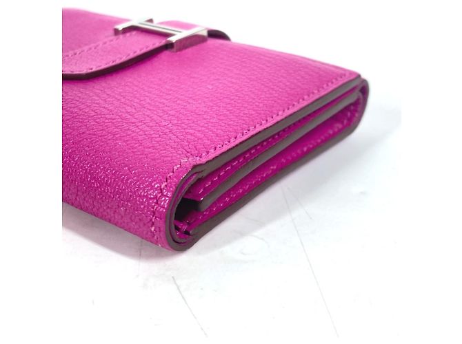 Hermès Hermes Bearn Kompaktkombinationsgeldbörse Pink Lila - Ansicht 6